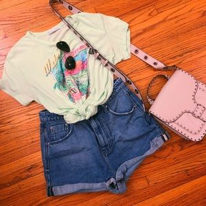 Zara Water Woman Graphic Tee